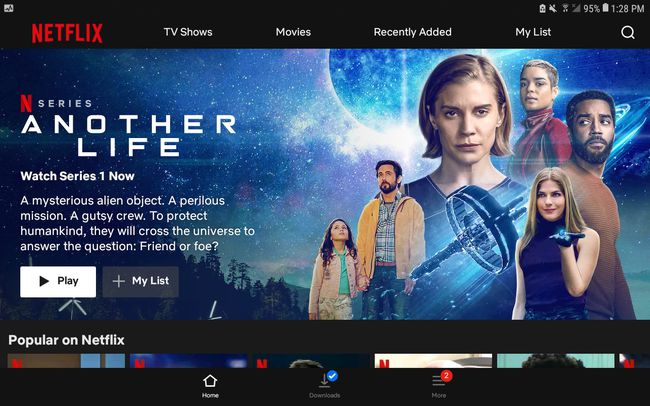 Aplikace Netflix pro Android