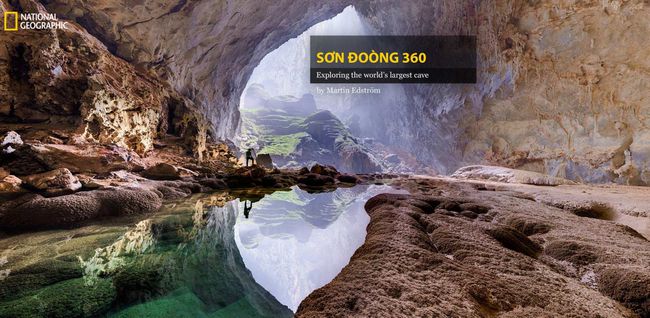 Wirtualny widok podziemnej rzeki w Son Doon, największej na świecie naturalnej jaskini.