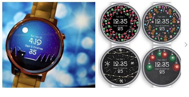 25 Days Christmas WearOS kella sihverplaat