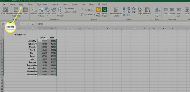 Registerkarte in Excel einfügen