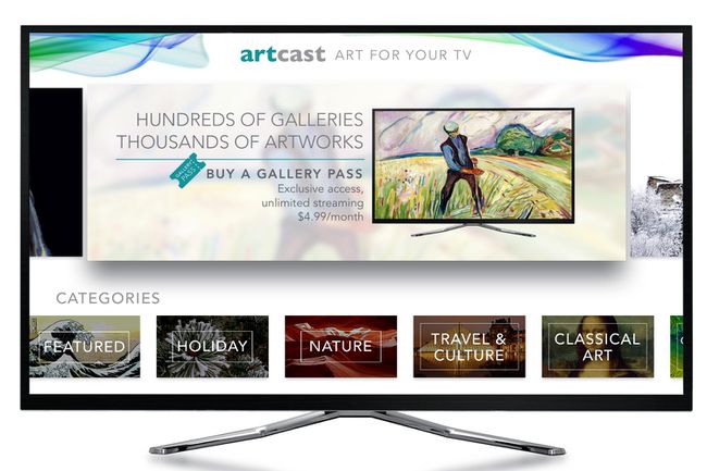 เมนู Artcast Lite - เวอร์ชัน Apple TV