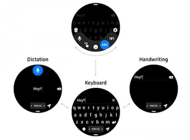 OneUIWatch4.5のQWERTYキーボード