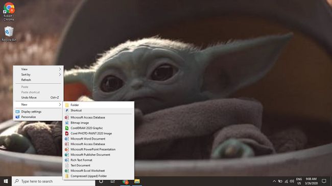 Klik kanan pada desktop Anda dan pilih Folder Baru.