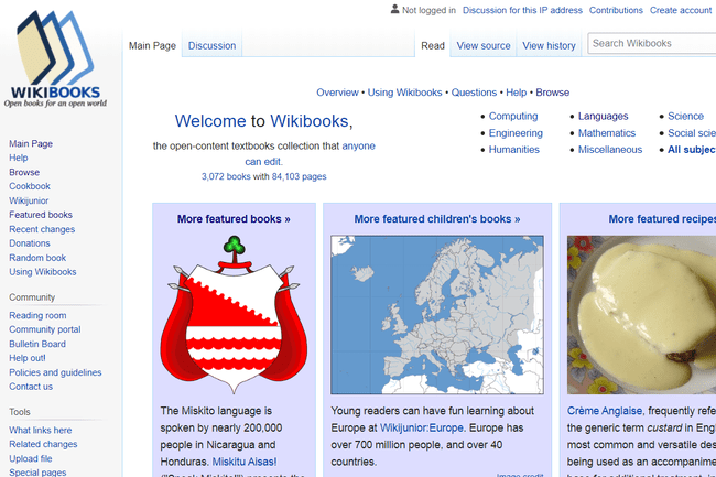 Wikibooks-Homepage