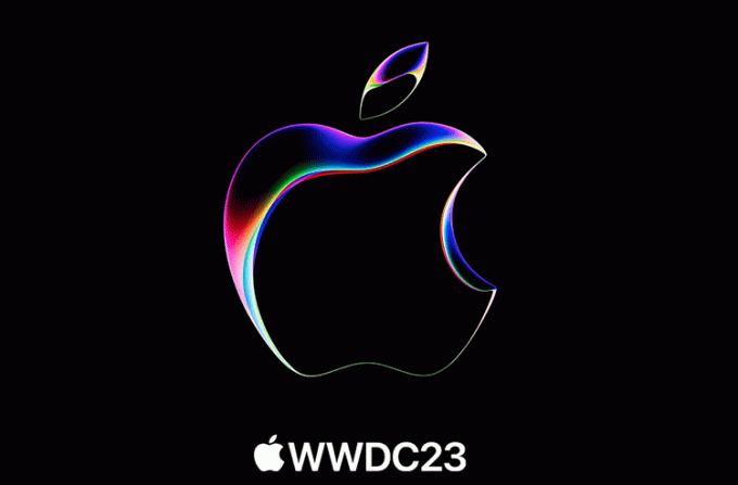 Apple の WWDC 2023 のロゴ。 