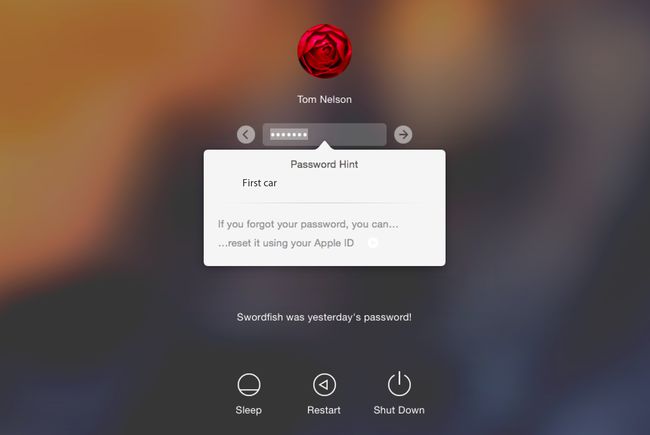 Macのログインパスワードのヒント