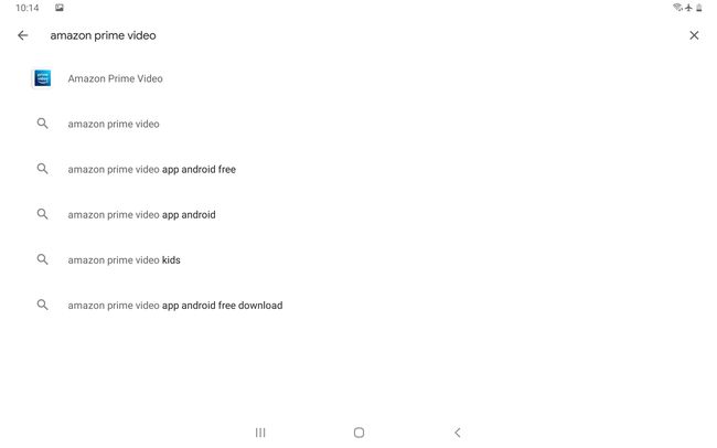GooglePlayストアでAmazonプライムビデオを検索しています。
