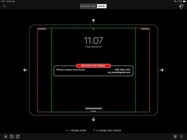 SimpleScreenのスクリーンショット（「返品された場合の報酬」を電子メールと電話で表示）