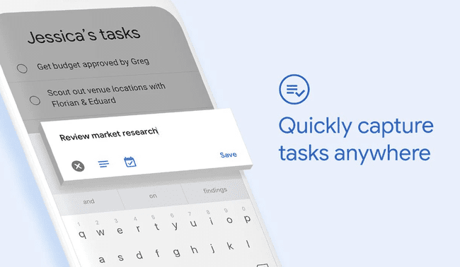 „Google Tasks“ programos nuotrauka