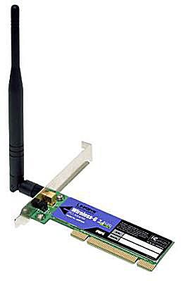 Linksys WMP54G უსადენო PCI ადაპტერი