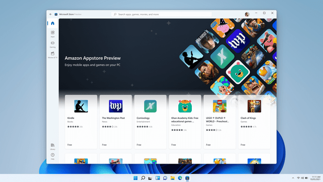 Amazon Appstore-Vorschau im Microsoft Store