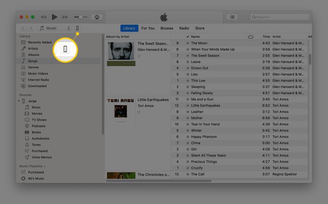 iPhone ikona iTunes operētājsistēmai macOS