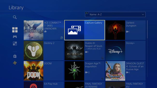 Capture Gallery PS4-ზე.