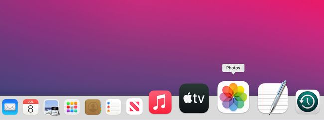 O ícone do aplicativo Fotos no Mac Dock