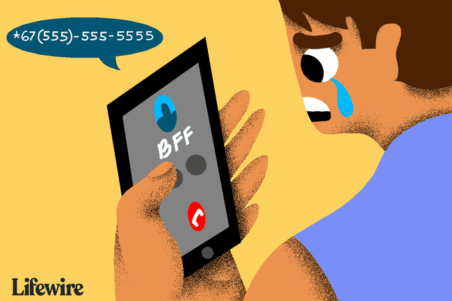 전화로 BFF를보고 슬픈 사람의 그림