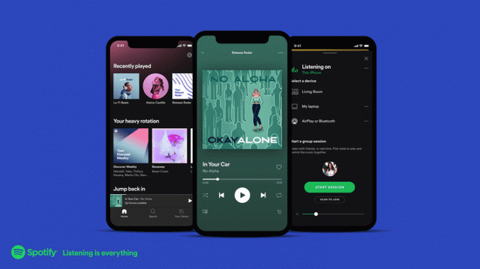 モバイルアプリでの Spotify の概要