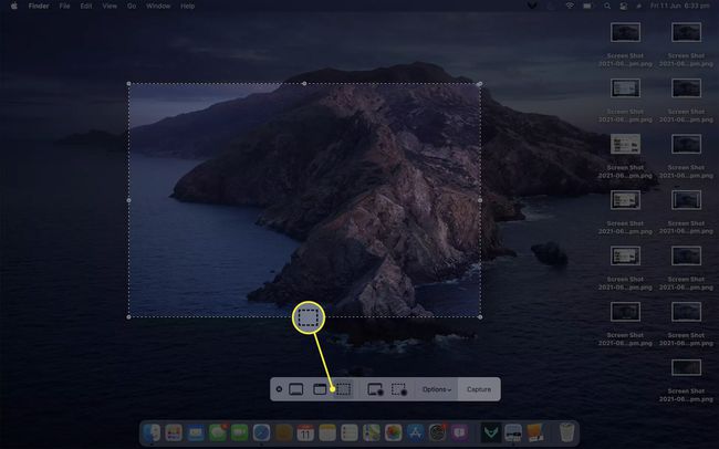 Εφαρμογή στιγμιότυπου οθόνης Mac στο MacBook Air