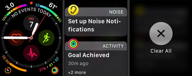 Apple Watch paziņojumu ekrāns