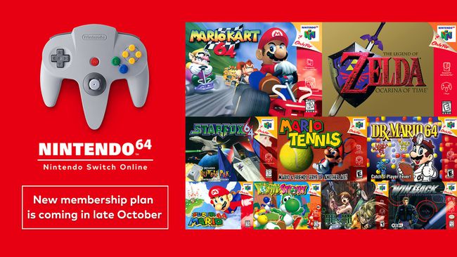 Nový členský plán N64 Nintendo Switch Online