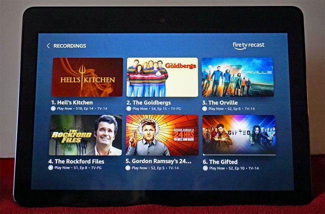 Fire TV Recast-Aufnahmen werden in Echo Show angezeigt