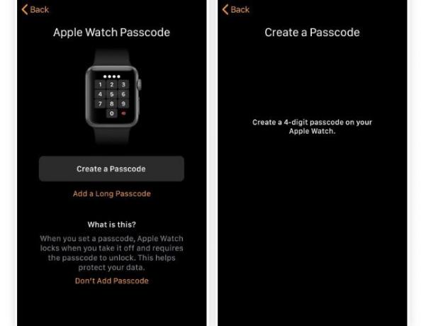 Kā bloķēt Apple Watch, izmantojot piekļuves koda ekrānuzņēmumu