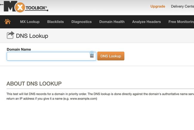 Wyszukiwanie DNS MX Toolbox