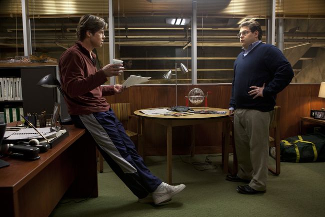 Brad Pitt és Jonah Hill a Moneyballban (2011)