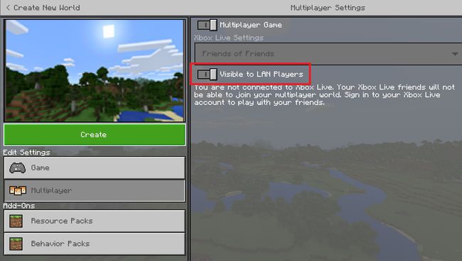 Minecraft'ın ekran görüntüsü, çok oyunculu olarak ayarlama