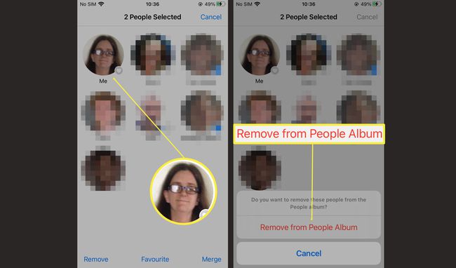 Потребни кораци да бисте уклонили некога из Албума Људи на фотографијама у иОС-у 15