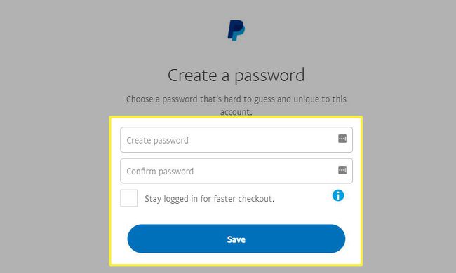 Crea una nuova password su PayPal