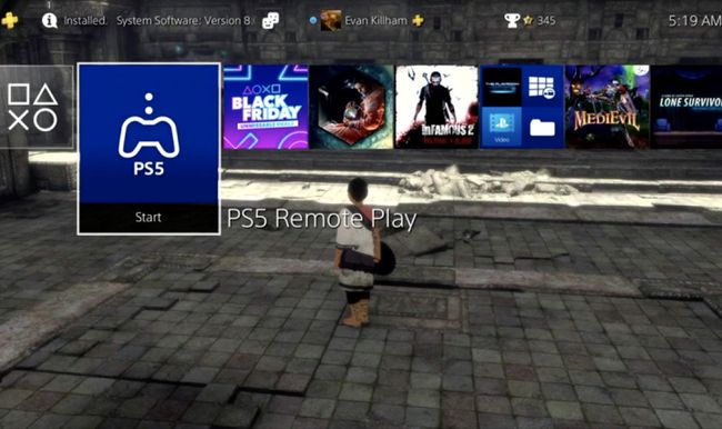 PS4의 PS5 리모트 플레이 앱