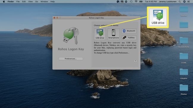 Rohos Logon Key-ის ეკრანის სურათი.