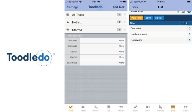 Toodledo-App iOS