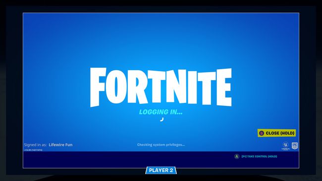 Fortnite'i videomäng Xbox One'is.