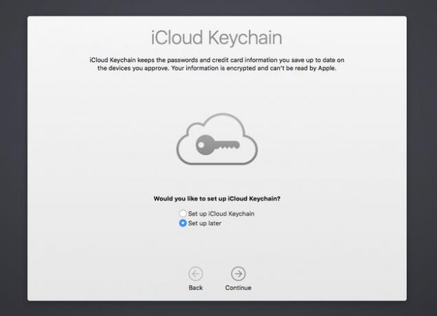 قم بإعداد iCloud Keycain