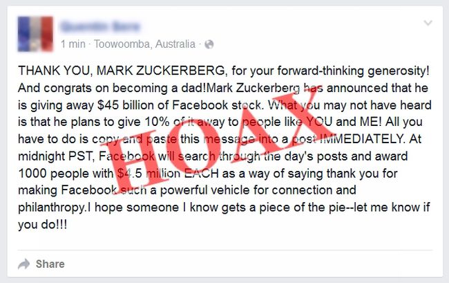 Mark Zuckerberg podobno rozdaje miliony użytkownikom Facebooka