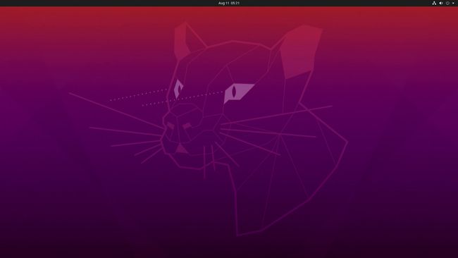 ภาพหน้าจอของการโหลด Ubuntu