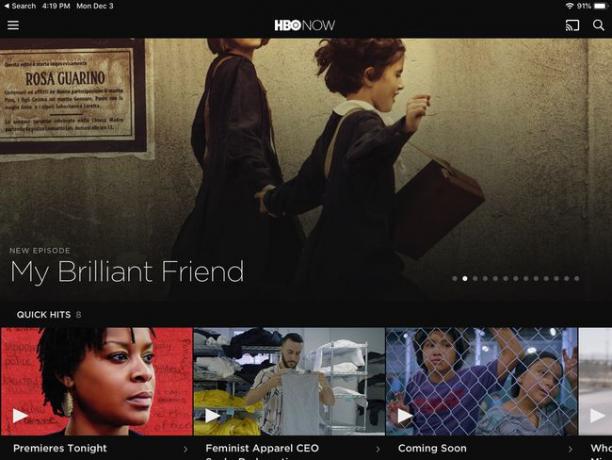 تطبيق HBO Now على iPad