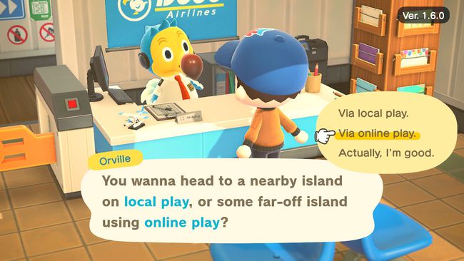 Gå ind i onlinespil i Animal Crossing: New Horizons