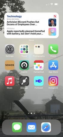 iPhoneのホーム画面のスクリーンショット