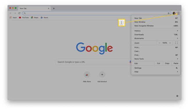 Dónde encontrar el botón de configuración en Google Chrome