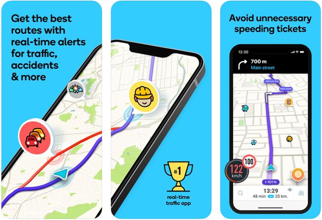 Waze-liikenne- ja navigointisovellus iOS: lle