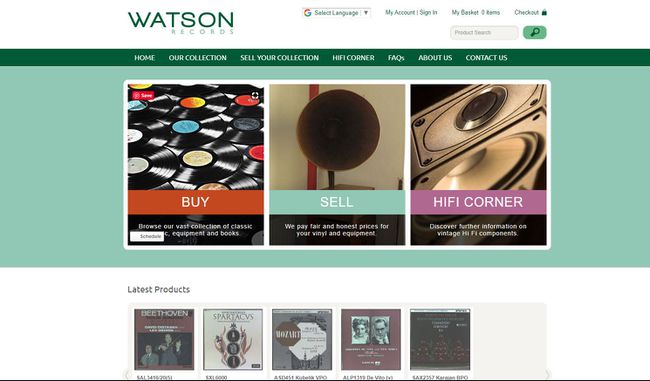 Screenshot von Watson Records