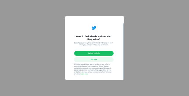 Twitter registrera dig importera kontakter