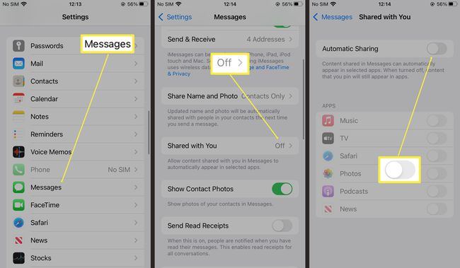 Erforderliche Schritte zum Aktivieren der automatischen Freigabe in Nachrichten unter iOS 15