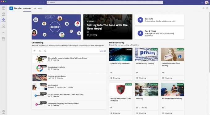 แอป Docebo สำหรับ Microsoft Teams