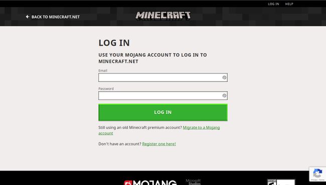 Влезте в акаунта си в Mojang