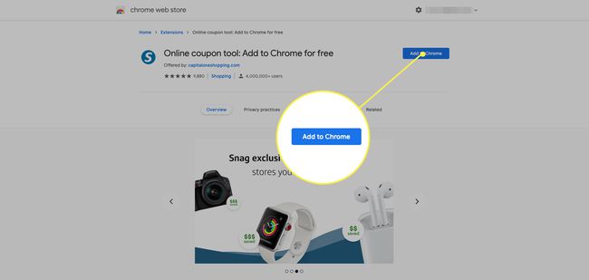 Capital One Shopping aggiungi al browser