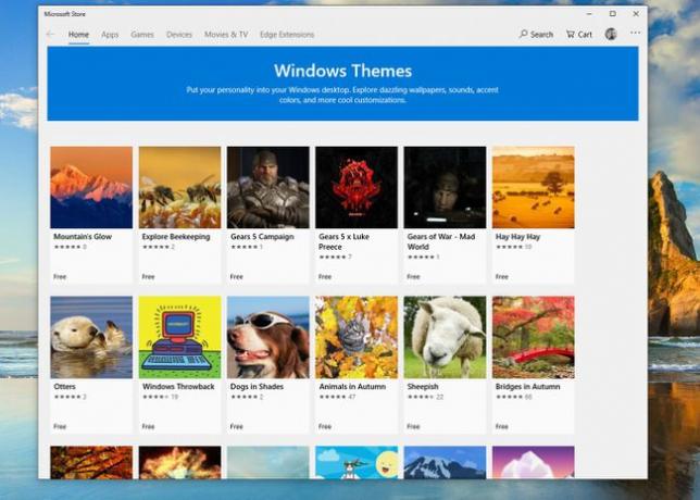 Microsoft Mağazasında Windows Temaları