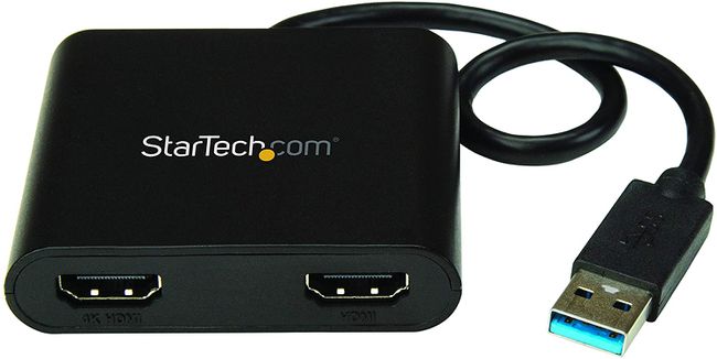 ორმაგი HDMI USB დისპლეის ადაპტერის სურათი